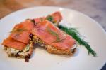 Irish Smoked Salmon on Irish Soda Bread Crostini Dinner