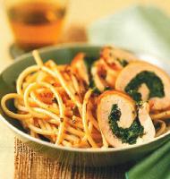 Italian Chicken Roulades with Spinach and Mushrooms Dinner