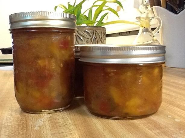 British Dr Jims Tomatopeach  Pear Chutney Appetizer