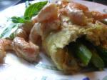 Canadian Asparagus Omelet Wshrimp Hollandaise Sauce for Andi Appetizer