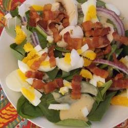 Swiss Spinach Salad with Bacon Dessert