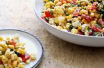 American Corn Salad With Tomatoes Feta and Mint Recipe Appetizer