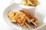 American Coconut Skewers With Wombok Salad Recipe Dinner