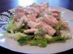American Low Carb Shrimp Salad with Aioli Mayonnaise Dinner
