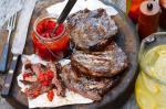 American Marinated Steak With Fresh Tomato Sauce Recipe Appetizer