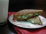 American Spinach  Cheese Grilled Sandwich Appetizer