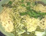 American Linguine With Potatoes Green Beans and Pesto Appetizer