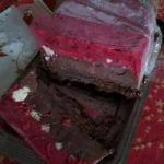 Ice Log Raspberry Chocolate in the Heart Meringue christmas recipe