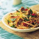 Chinese Noodle Salad with Pork Tenderloin and Sesame Appetizer