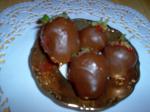 American Injected Chocolate Covered Strawberries With Grand Marnier Dessert
