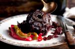 American Lamb Necks Braised in Wine With Peppers Recipe BBQ Grill