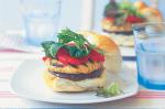 American Chicken And Grilled Vegetable Burgers Recipe Appetizer