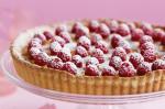 American Raspberry and Custard Tart Recipe Dessert