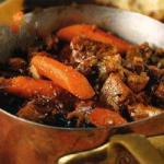 Belgian Classic Veal Stew with Mushrooms Carrots Shallots and Beer Dinner