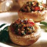 American Mushrooms Stuffed with Vegetables Appetizer