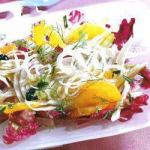 American Raw Salad of Fennel with Cabbage and Orange Appetizer