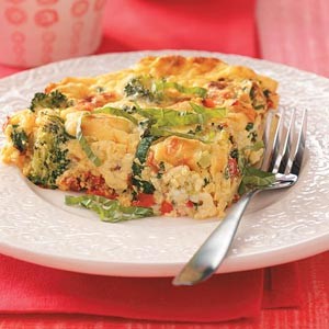 Georgian Zucchini Tomato Frittata Appetizer