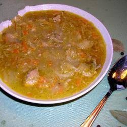 British Cabbage Soup on the Evaporator Fins Appetizer