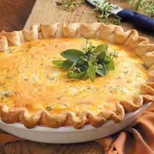 British Sage Onion Quiche Appetizer