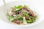 American Balsamic Beef And Glass Noodle Salad With Rocket And Parmesan Recipe Appetizer