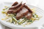 American Spiced Honey Roast Pork With Apple and Mustard Salad Recipe BBQ Grill