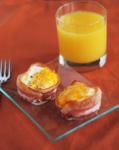 American Bacon and Egg Cups Dessert