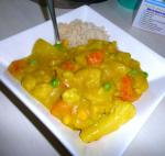 Indian Veganised Comfort Food Curry Dinner