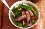 American Duck And Ginger Broth With Rice Noodles Recipe Appetizer