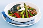 American Lentil Salad With Chargrilled Mushrooms and Asparagus Recipe Appetizer
