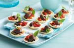 American Olive Goats Cheese and Chargrilled Vegetable Tarts Recipe Appetizer