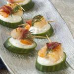 American Tzatziki Shrimp Cucumber Rounds Dinner