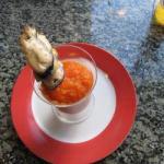 American Verrine Orange Carrots to Mussels Appetizer