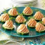 American Salmon Mousse Canapes 4 Appetizer