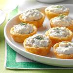 American Salmon Mousse Cups Appetizer