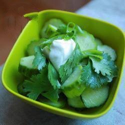 American Ogorkowa Salad with Our Menu and the Coriander Appetizer