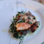 American Fish Roast with Spinach Dinner