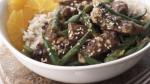 American Skinny Sesame Beef and Green Beans Appetizer