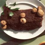 American Rolled Chocolate yule Log Dessert