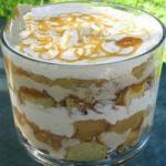American Trifle of Apples and Toffee Sauce Dessert