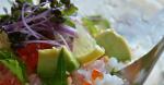 American Cafestyle Chirashi Sushi Using Crab Avocado and Ikura 1 Dinner