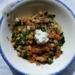 American Mangold with Red Lentils and Chickpeas Appetizer