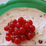 American Mascapone Cream with Red Currants Dessert