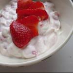 American Simple Strawberry Quark Dessert