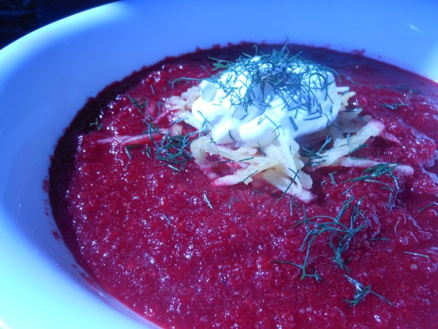 Russian Roasted Beet Borscht Borsch Dessert