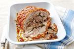 Canadian Crispy Roast Pork Shoulder porchetta Recipe BBQ Grill