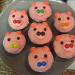 American Pink Piggy Cupcakes Dessert