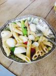 Spring Pasta Salad With Asparagus Tomato and Mozzarella recipe