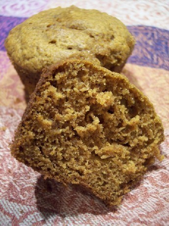 American Pumpkin Muffins With Crystallized Ginger Dessert