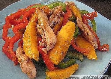 Chinese Chicken with Mangoes 1 Appetizer