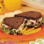 American Waldorf Chicken Salad Sandwiches Appetizer